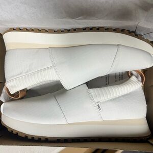 Toms White Slip-On Sneakers Modern Comfort